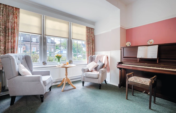Enjoy songs beside the piano