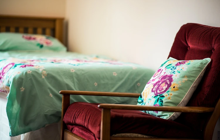 Residents bedroom where you decorate your room to suit your taste