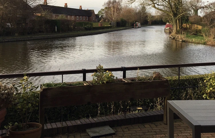 The canal outside Abbeyfield House, Garstang PR3 1PA
