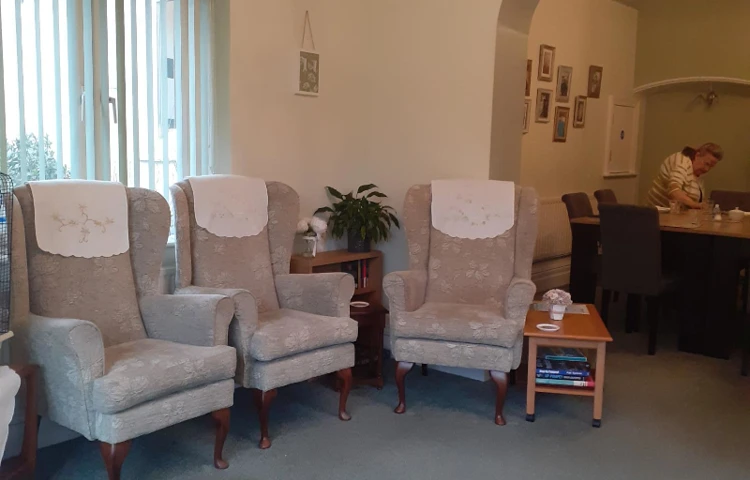 Lounge dining room of Abbeyfield House, Havant PO9 2SS