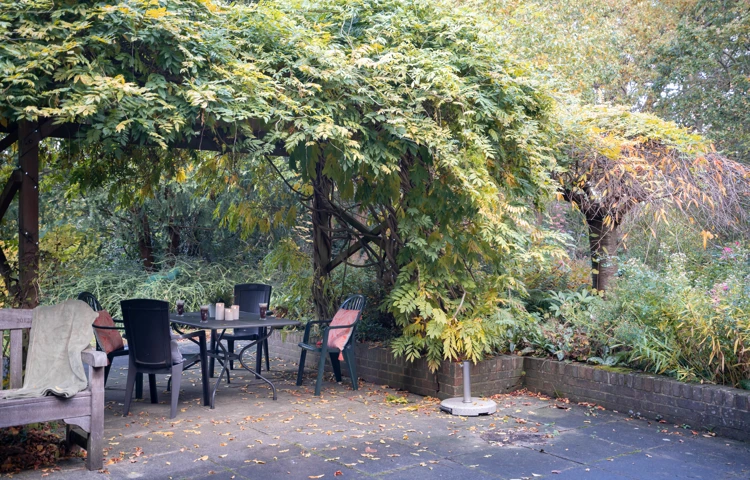 Enjoy summer evenings under the pergola
