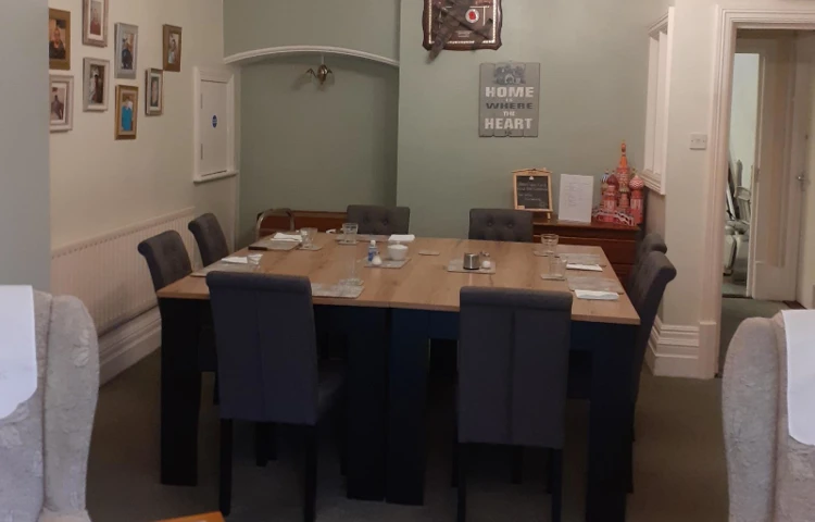 The dining room of Abbeyfield House, Havant PO9 2SS