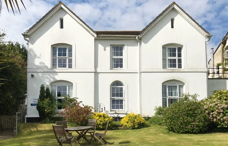 View outside Abbeyfield House in St Austell with rooms available to rent