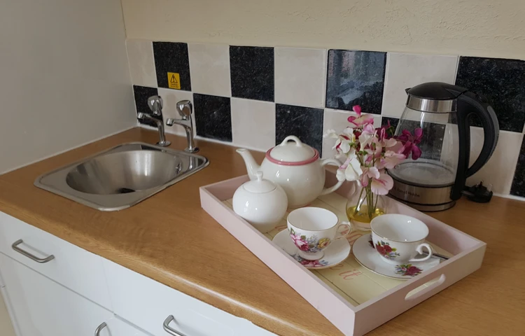 Every room at Roland House has a kitchenette area